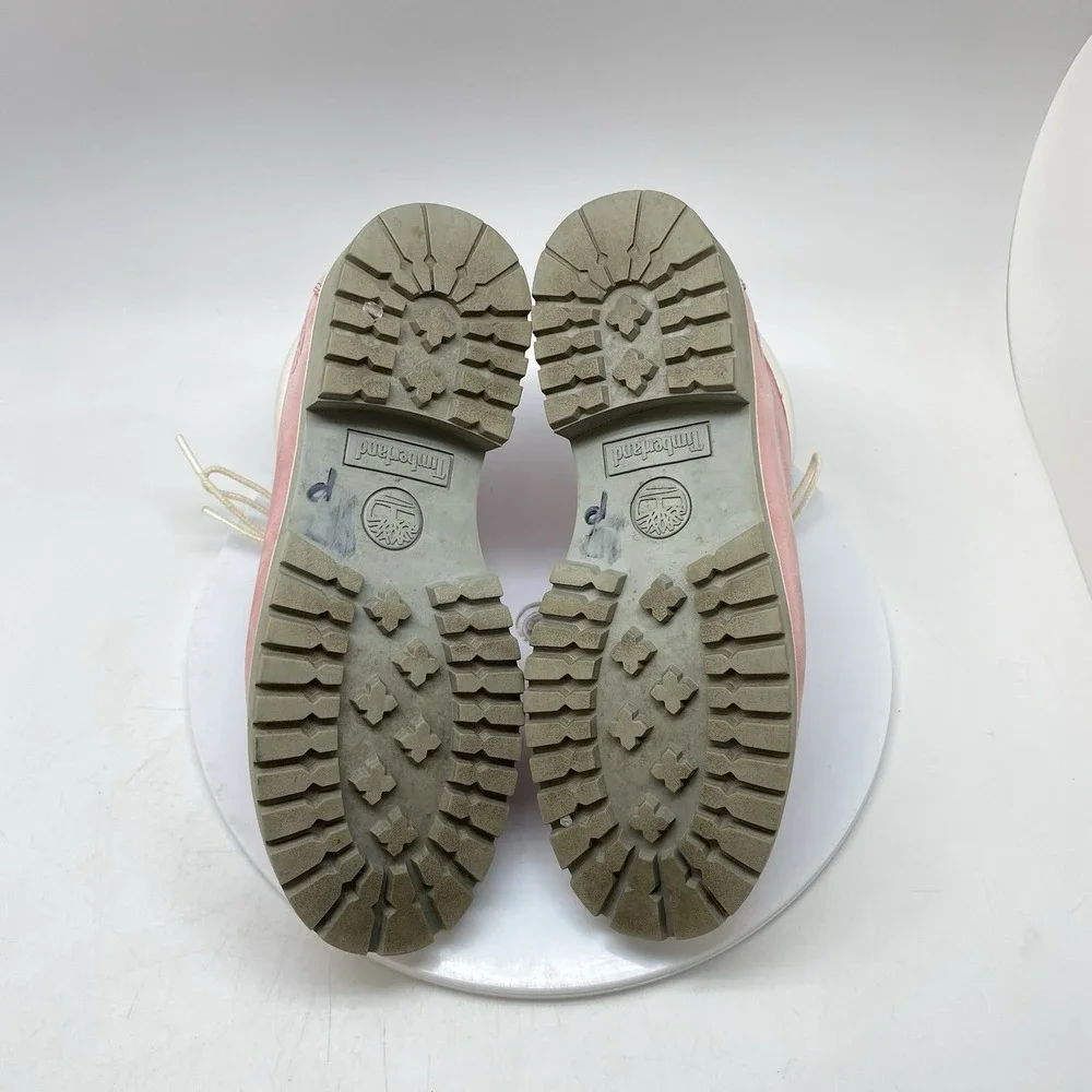 Timberland Nellie Chukka Boots Womens 7.5 M Nubuck‎ Waterproof Pink Shoes 10460
